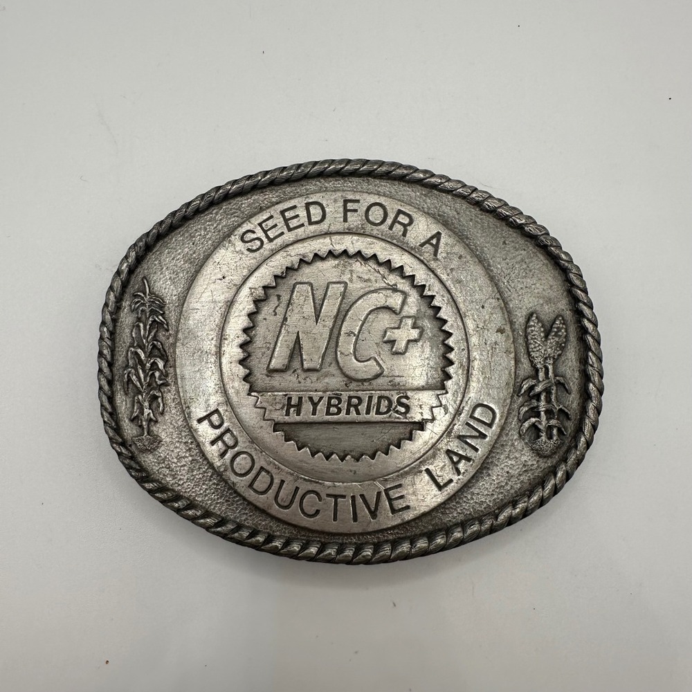 Vintage 1984 NC+ Hybrids Belt Buckle Buckle Co Limited Edition Cowboy Western
